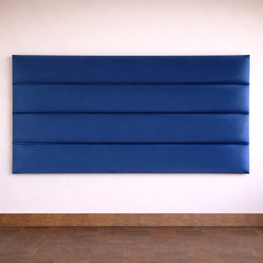 LA Wall Mounted Headboard - Horizontal Panel - Velvet Fabric