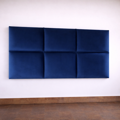 Blocks Wall Mounted Headboard - Velvet Fabric