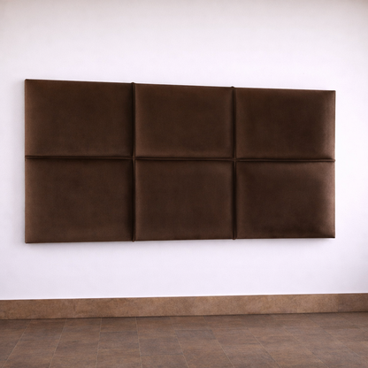 Blocks Wall Mounted Headboard - Velvet Fabric