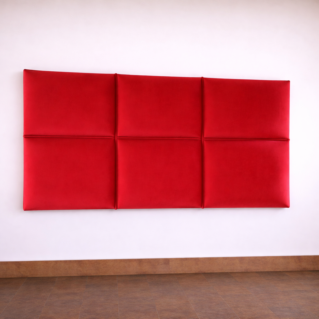 Blocks Wall Mounted Headboard - Velvet Fabric