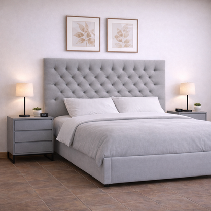 Catherine Diamond Button Headboard