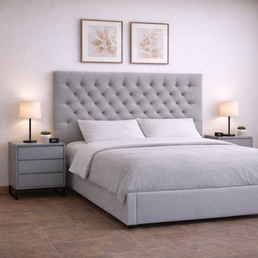 Catherine Diamond Button Headboard