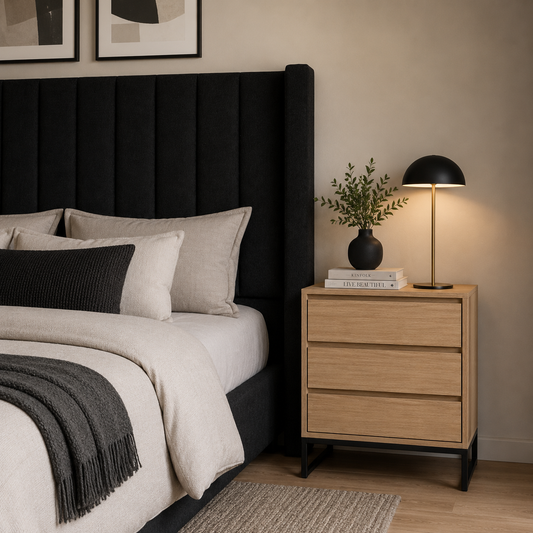Clifton Oak Bedside Pedestal