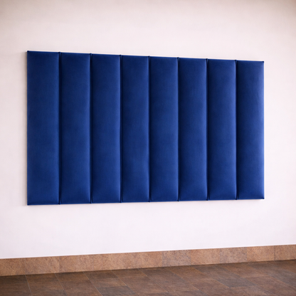 LA Velvet Wall Mounted Headboard - Vertical Panel Design