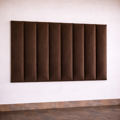 LA Velvet Wall Mounted Headboard - Vertical Panel Design