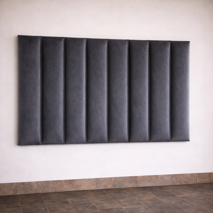 LA Velvet Wall Mounted Headboard - Vertical Panel Design