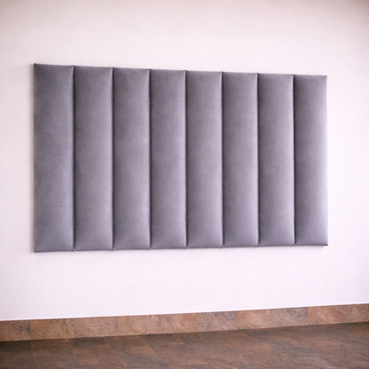 LA Velvet Wall Mounted Headboard - Vertical Panel Design