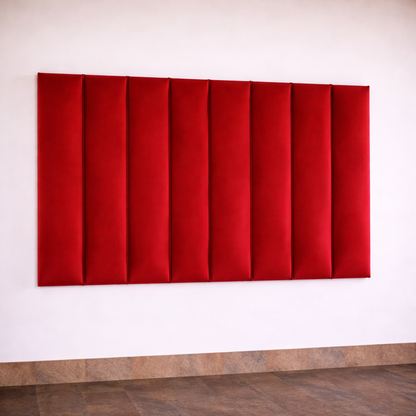 LA Velvet Wall Mounted Headboard - Vertical Panel Design